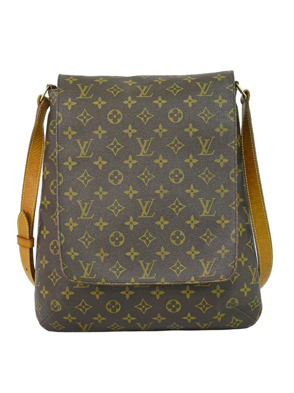 Louis Vuitton LV Musette Monogram Shoulder Bag Pochette Brown